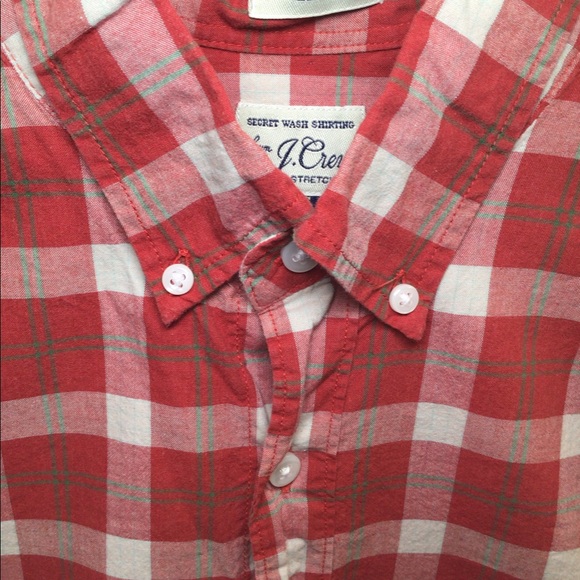 J. Crew Checkered Gingham Secret Wash Button Down - Picture 2 of 5